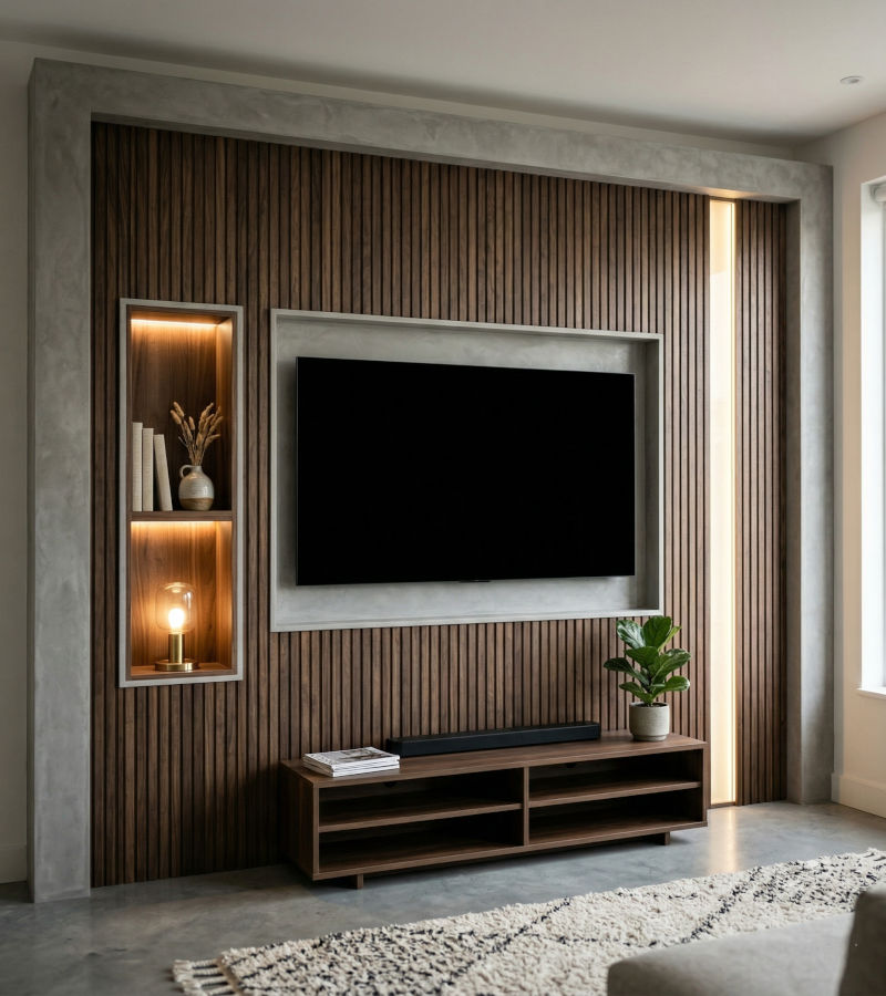 جدار تلفزيون ديكور